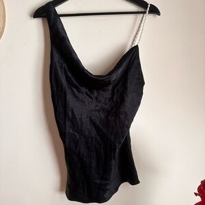 100% viscose black gorgeous top, Zara size S